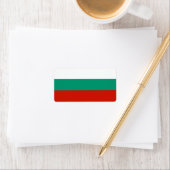 Bulgarien-Flagge Adressaufkleber (Insitu)