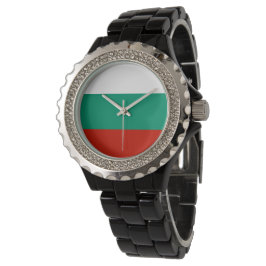 Bulgarien-Flagge Armbanduhr