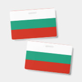 Bulgarien-Flagge Ausweis (Vorder- & Rückseite)