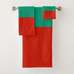 Bulgarien-Flagge Badhandtuch Set