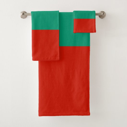 Bulgarien-Flagge Badhandtuch Set (Insitu)