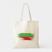 Bulgarien Flagge Brush Art Tragetasche (Rückseite)
