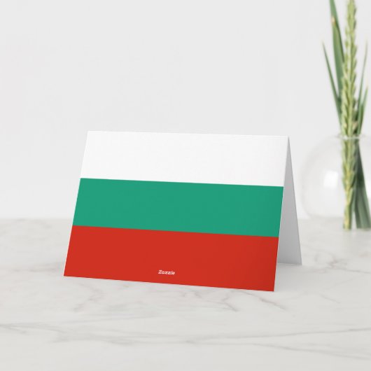Bulgarien-Flagge Dankeskarte (Rückseite)