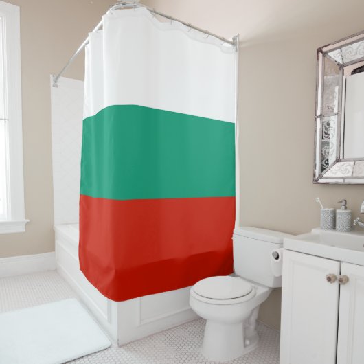 Bulgarien-Flagge Duschvorhang (Beispiel)