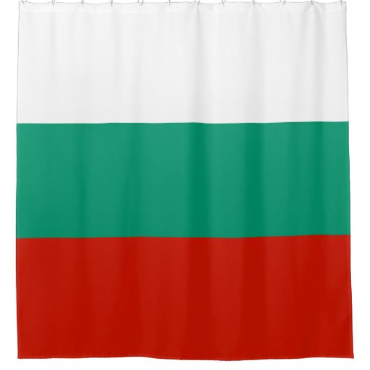 Bulgarien-Flagge Duschvorhang (Vorderseite)