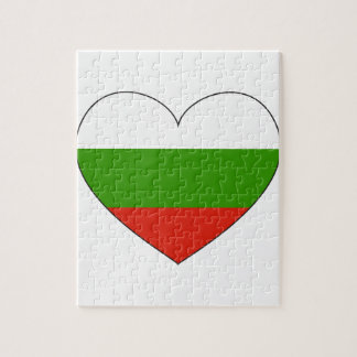 Bulgarien-Flagge einfach Puzzle