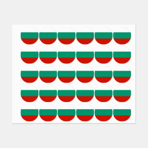Bulgarien-Flagge Etiketten