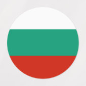Bulgarien-Flagge Etiketten (Design 2)