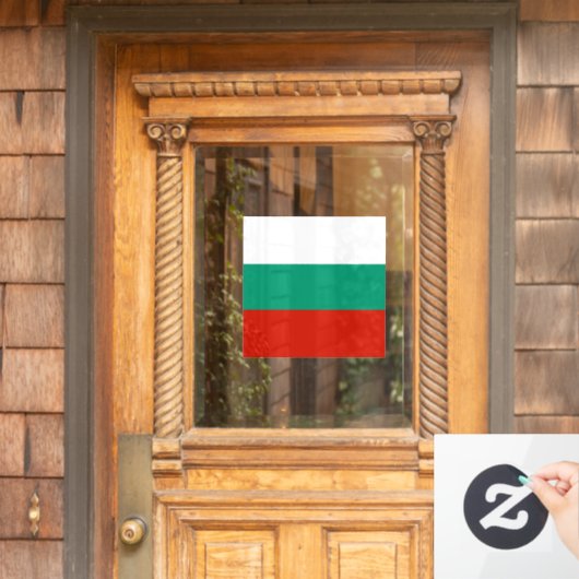 Bulgarien-Flagge Fensteraufkleber (Haustür)