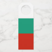 Bulgarien-Flagge Flaschenanhänger (Vorderseite)