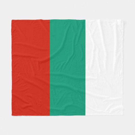 Bulgarien-Flagge Fleecedecke (Vorderseite (Horizontal))