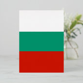 Bulgarien-Flagge Folieneinladung (Stehend vorne)