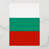Bulgarien-Flagge Folieneinladung (Rückseite)