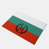 Bulgarien-Flagge Fußmatte (Schrägansicht)