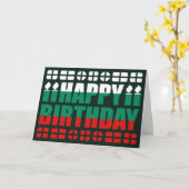 Bulgarien - Flagge Geburtsdatum Karte (Gelbe Blume)