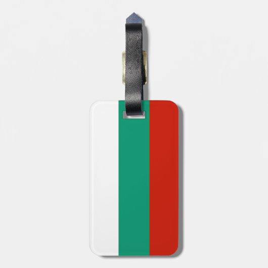 Bulgarien-Flagge Gepäckanhänger (Rückseite vertikal)