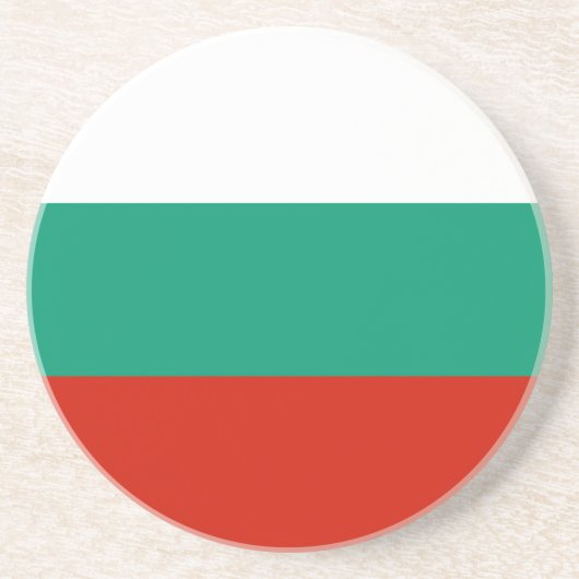 Bulgarien-Flagge Getränkeuntersetzer (Vorne)