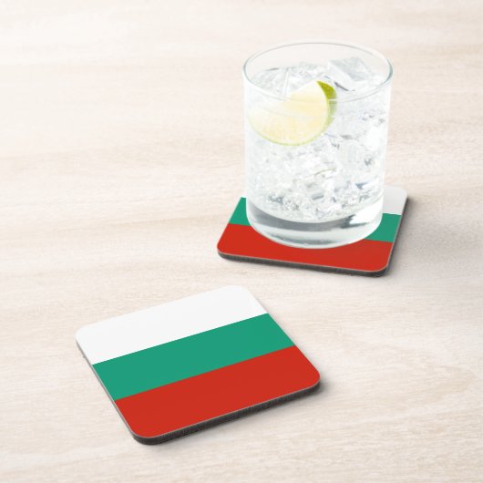 Bulgarien-Flagge Getränkeuntersetzer (Rechte Seite)