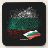 Bulgarien-Flagge Getränkeuntersetzer (Vorderseite)