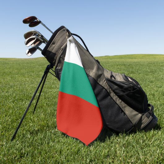 Bulgarien-Flagge Golfhandtuch (Gras)