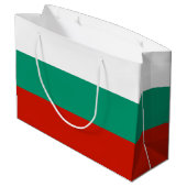 Bulgarien-Flagge Große Geschenktüte (Rückseite Schrägansicht)