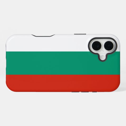 Bulgarien-Flagge iPhone Hülle (Rückseite (Horizontal))