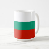 Bulgarien-Flagge Kaffeetasse (VorderseiteRechts)