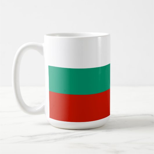 Bulgarien-Flagge Kaffeetasse (Links)