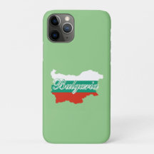 Bulgarien Flagge Karte