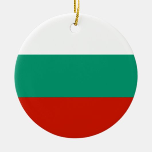 Bulgarien-Flagge Keramik Ornament (Vorne)