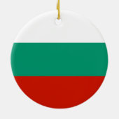 Bulgarien-Flagge Keramik Ornament (Hinten)