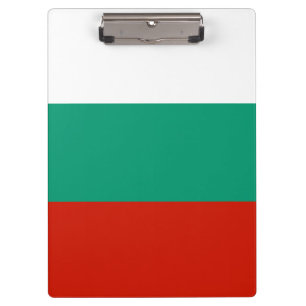Bulgarien-Flagge Klemmbrett