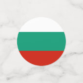 Bulgarien-Flagge Konfetti (Klein Vorderseite)