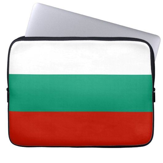 Bulgarien-Flagge Laptopschutzhülle (Vorderseite)