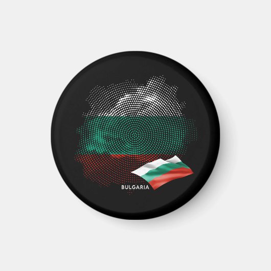 Bulgarien-Flagge Magnet (Vorne)