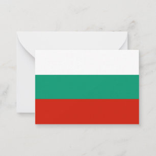 Bulgarien-Flagge Mitteilungskarte
