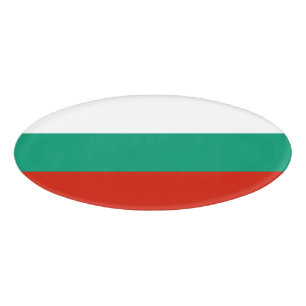Bulgarien-Flagge Namenschild