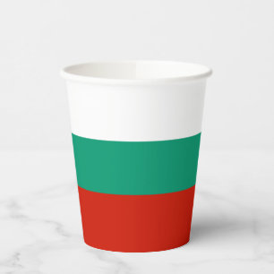 Bulgarien-Flagge Pappbecher