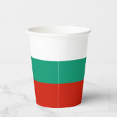 Bulgarien-Flagge Pappbecher (Rechts)