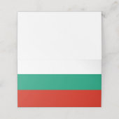 Bulgarien-Flagge Platzkarte (Außenseite Aufgefaltet)