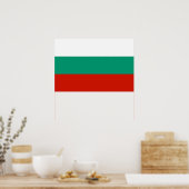 Bulgarien-Flagge Poster (Küche)