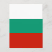 Bulgarien-Flagge Postkarte (Vorderseite)