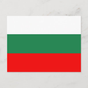 Bulgarien-Flagge Postkarte