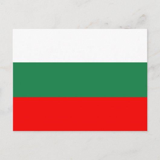 Bulgarien-Flagge Postkarte (Vorderseite)