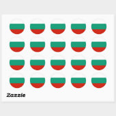 Bulgarien-Flagge Runder Aufkleber (Blatt)