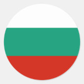 Bulgarien-Flagge Runder Aufkleber (Vorderseite)