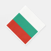 Bulgarien-Flagge Serviette (Ecke)
