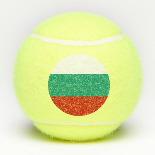 Bulgarien-Flagge Tennisbälle (Rückseite)