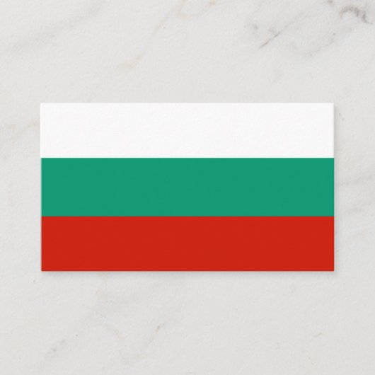 Bulgarien-Flagge Visitenkarte (Vorderseite)