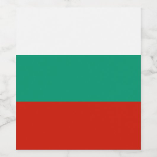 Bulgarien-Flagge Weinetikett (Einzelnes Label)